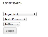 Recipe Search Widget